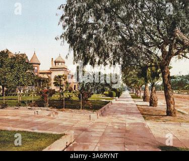 Orange Grove Avenue, Pasadena, Los Angeles County, Kalifornien 1900. Stockfoto