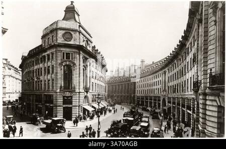 August 2014 – Regent Street, London, England, Vereinigtes Königreich, Postkarte um 1930 (Kreditbild: © Glasshouse/ZUMA Wire) Stockfoto