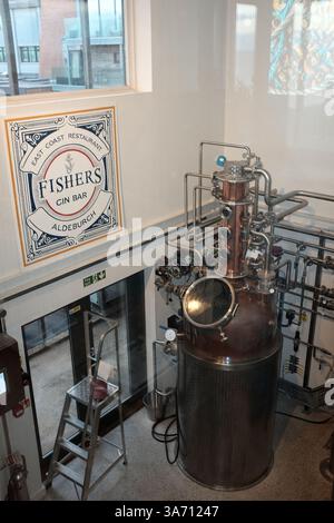 Fishers Gin Destillery, Crag Path, Aldeburgh, Suffolk, England IP15 5BT Stockfoto
