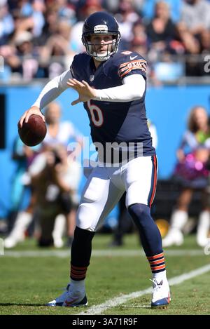 5. Oktober 2014: Chicago Bears Quarterback Jay Cutler #6 während des NFL-Fußballspiels zwischen den Chicago Bears und den Carolina Panthers im Bank of America Stadium in Charlotte, NC. (Bild: © Evan Pike/Cal Sport Media/ZUMAPRESS.com) Stockfoto