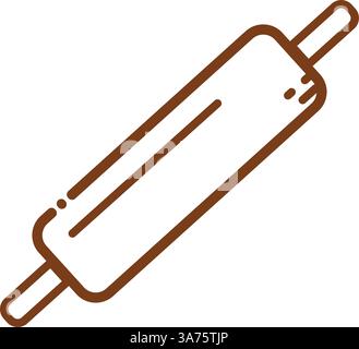 Symbol für Rollstift. Vektor Stock Vektor