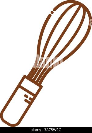 Symbol für Drahtbesen. Vektor Stock Vektor