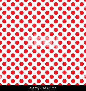 Schöne nahtlose Vektor rosa Polka Dots für Muster auf weißem Hintergrund, Tapete, Textur, Web, Blog, Druck- oder Grafikdesign. Stock Vektor