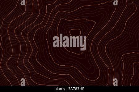 Hintergrund der topografischen Karte. Topo-Karte mit Höhe. Geografische Linie Bergresistenz. Abbildung des Vektormaterials Stock Vektor