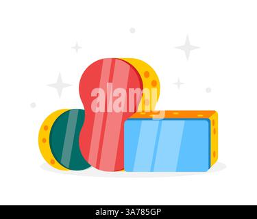 Lebendige Vektor-Illustration von bunten, geometrischen Formen mit einem klaren, modernen Design, perfekt für abstrakte und minimalistische Themen Stock Vektor