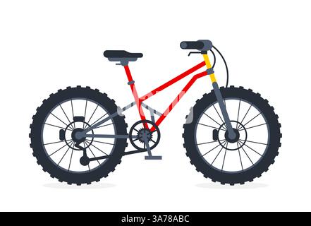 Moderne Stadt oder Mountainbike. Vektorabbildung Stock Vektor