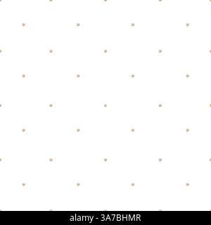 Aquarellmuster Punkte, Konfetti, Kreise, Flecken in Beige. Nahtloser Aufdruck im Kinderstil. Illustration auf isoliertem Hintergrund für Textilien Stockfoto
