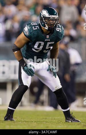11. November 2012: Philadelphia Eagles vor dem Linebacker Mychal Kendricks (95) im NFL-Spiel zwischen den Dallas Cowboys und Philadelphia Eagles im Lincoln Financial Field in Philadelphia, Pennsylvania. The Dallas Cowboys Beat the Philadelphia Eagles, 38-23.(Bild: © Chris Szagola/Cal Sport Media/ZUMAPRESS.com) Stockfoto