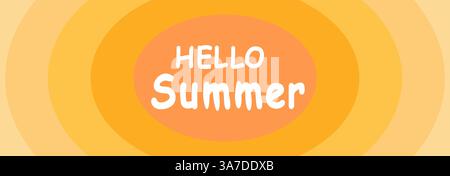 Sommer. Satz von Vektorsommerhintergründen. Sonnenschirm mit Obst am Strand, Flip Flops und Cocktail. Abstrakter Vektorhintergrund, Muster für Poster, Cover, Fliege Stock Vektor
