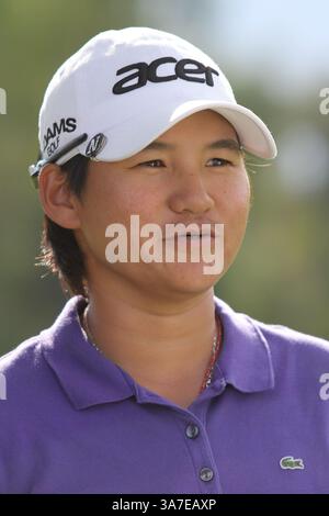 April 2013 - Rancho Mirage, Kalifornien, USA - ehemaliger Meisterschaftssieger, LPGA Pro, YANI TSENG während des Promi-am der Kraft Nabisco Championship LPGA Golf im Mission Hills Country Club (Bild: © Dane Andrew/ZUMAPRESS.com) Stockfoto