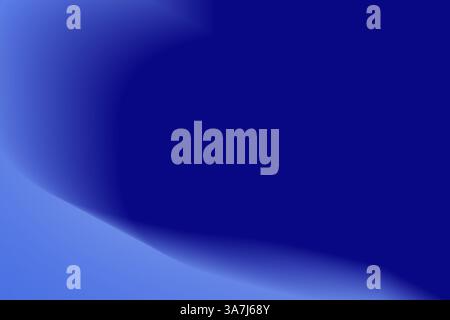 Minimalistischer abstrakter Farbverlauf mit satten Royalblau-Tönen und sanften Schattierungen. Eleganter digitaler Hintergrund für Branding oder Design. Kopierbereich Stockfoto