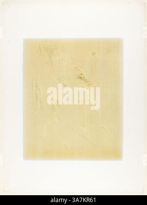 Eine abstrakte Darstellung eines menschlichen Profils, gekennzeichnet durch weiche Linien und subtile Texturen, deutet auf einen kontemplativen Ausdruck hin. Der Hintergrund weist minimale geometrische Elemente auf, die den Fokus auf die Kontur und Stimmung der Figur verstärken., Klassische Kunst mit modernem Touch neu interpretiert von Artotop, Yvette Guilbert—Soûlarde, aus Yvette Guilbert, 1898, Henri de Toulouse-Lautrec, Französisch, 1864-1901, Frankreich, Lithographie mit beigefarbenem Stein, auf elfenbeinfarbenem Papier Stockfoto