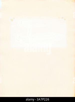 Eine abstrakte Darstellung mit dem Umriss einer langen, segmentierten Kreatur, begleitet von einem detaillierten, handgeschriebenen Etikett. Der Hintergrund bleibt scharf und minimalistisch und unterstreicht die Komplexität des Themas., Klassische Kunst mit einem modernen Twist neu interpretiert von Artotop, Apocryptes lanceolatus, Print, 1700-1880 Stockfoto