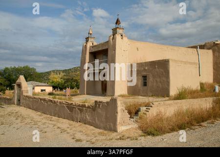 USA, Südwesten, New Mexico, Trampas, San José de Gracia Kirche Stockfoto