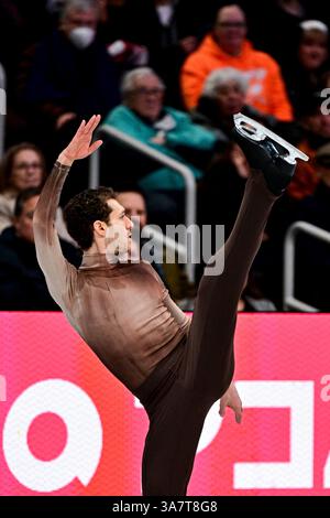 Jason BROWN (USA), während des Men Short Program, bei der ISU World Figure Skating Championships 2025 im TD Garden, am 27. März 2025 in Boston, USA. Quelle: Raniero Corbelletti/AFLO/Alamy Live News Stockfoto