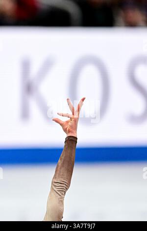 Jason BROWN (USA), während des Men Short Program, bei der ISU World Figure Skating Championships 2025 im TD Garden, am 27. März 2025 in Boston, USA. Quelle: Raniero Corbelletti/AFLO/Alamy Live News Stockfoto