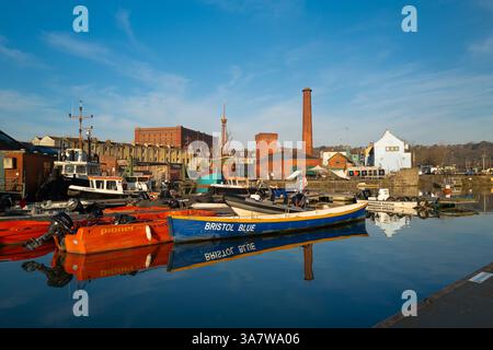 Die Matthew-Replik wird im Bristol-Hafen in Großbritannien gewartet Stockfoto