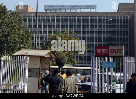 NEW DELHI, INDIEN - 27. JANUAR: AIIMS-Krankenhaus in Süd-Delhi in Neu-Delhi am Sonntag. (Kreditbild: © India Today/ZUMAPRESS.com) Stockfoto