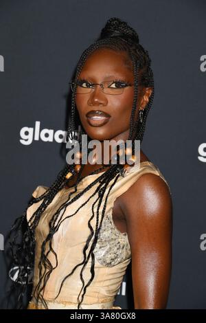 Beverly Hills, ca. 27. März 2025. Doechii bei den 36. Jährlichen GLAAD Media Awards im Beverly Hilton am 27. März 2025 in Beverly Hills, Kalifornien. Quelle: Jeffrey Mayer/Media Punch/Alamy Live News Stockfoto