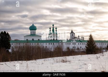Holy Trinity Kloster von Alexander Svirsky, Russland Stockfoto