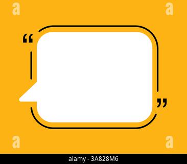 Testimonial Banner Infografik Hintergrund. Illustration der Infografik-Zitat-Blasenvorlage. Stock Vektor
