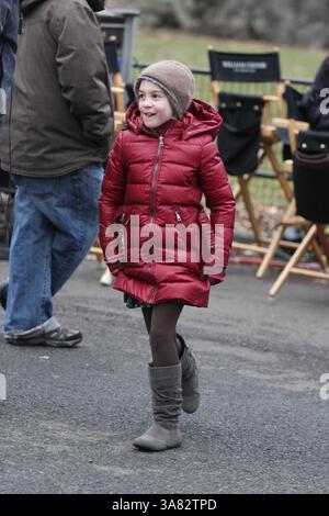 Januar 2013 - New York, New York, USA - RIPLEY SOBO.on the Set of 'Winter's Tale'' im Central Park 1-15-2013.Foto von / Foto 2013(Credit Image: © John Barrett/Globe photos/ZUMAPRESS.com) Stockfoto