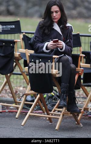 Januar 2013 - New York, New York, USA - JENNIFER CONNELLY.on the Set of ''Winter's Tale'' in Central Park 1-15-2013.Photo by / Photo 2013(Credit Image: © John Barrett/Globe photos/ZUMAPRESS.com) Stockfoto