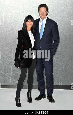 Harleston, Großbritannien. März 2025. London, Großbritannien - 27. März 2025 Claudia Winkleman und Kris Thykier bei der britischen Premiere von MobLand am Odeon Luxe Leicester Square, London, England am 27. März 2025. CAP/JOR © JOR/Capital Pictures Credit: Capital Pictures/Alamy Live News Stockfoto