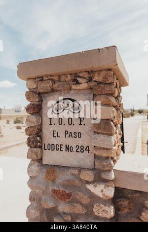 Unabhängige Ordnung ungerader Fellows Dreigliedrigkeitsbrüderlichkeit Concordia Stockfoto