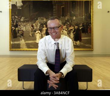27. März 2013: West Bend, WI, USA: Graeme Reid, Direktor der Sammlungen im Museum of Wisconsin Art in West Bend auf der Veterans Avenue, posiert für Porträt, 27. März 2013. (Bild: © Mike de Sisti/MCT/ZUMAPRESS.com) Stockfoto