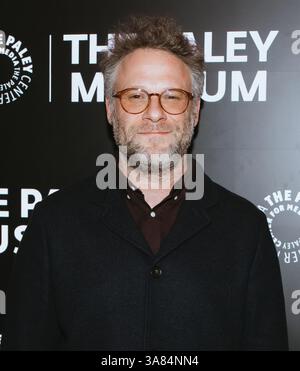 27. März 2025, New York, NY, Vereinigte Staaten: Seth Rogen besucht PaleyLive: An Evening mit Seth Rogen und Apple TV+'s „The Studio“ Special Preview Screening im Paley Museum in New York. Dinara Khairova/Photo Image Press/Zuma Press 27. März 2025. (Credit Image: © Photo Image Press via ZUMA Press Wire) NUR REDAKTIONELLE VERWENDUNG! Nicht für kommerzielle ZWECKE! Stockfoto