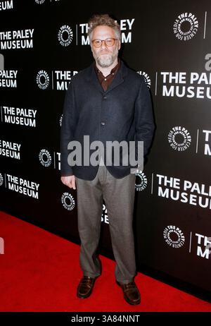 27. März 2025, New York, NY, Vereinigte Staaten: Seth Rogen besucht PaleyLive: An Evening mit Seth Rogen und Apple TV+'s „The Studio“ Special Preview Screening im Paley Museum in New York. Dinara Khairova/Photo Image Press/Zuma Press 27. März 2025. (Credit Image: © Photo Image Press via ZUMA Press Wire) NUR REDAKTIONELLE VERWENDUNG! Nicht für kommerzielle ZWECKE! Stockfoto