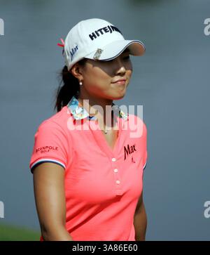20. April 2013 – Kapolei, HI, USA – 20. April 2013: Hee Kyung Seo während der letzten Runde der Lotte Championship 2013, präsentiert von J Golf im Ko Olina Golf Club. (Bild: © Michael Sullivan/Cal Sport Media/ZUMAPRESS.com) Stockfoto