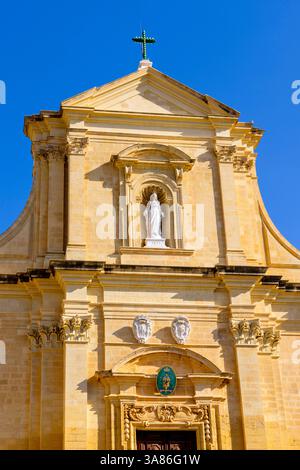 Kathedrale der Himmelfahrt, Cittadella von Victoria, Gozo, Malta Stockfoto