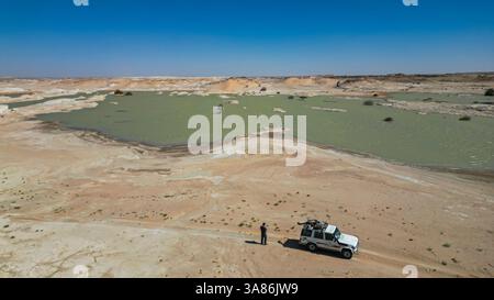 See im Tibesti-Gebirge, Tigui, Tschad Stockfoto