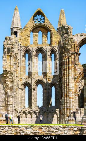 Die Ruinen von Whitby Abbey, Whitby, North Yorkshire, England, Vereinigtes Königreich Stockfoto