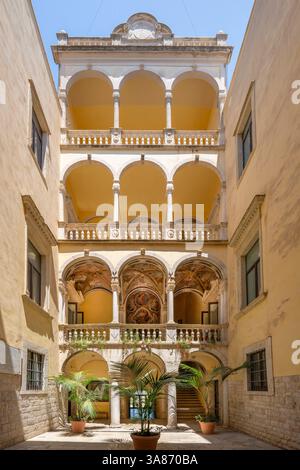 Giuseppe De Nittis Kunstgalerie, Palazzo Della Marra, Barletta, Barletta-Andria-Trani, Apulien, Italien Stockfoto