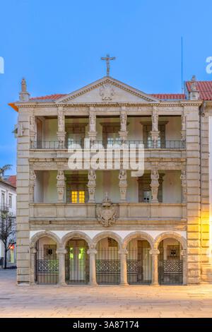 Santa Casa da Misericordia, Praca da Republica (Platz der Republik), Viana do Castelo, Minho-Lima, Portugal Stockfoto