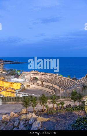 Römisches Amphitheater, UNESCO, Tarragona, Katalonien, Spanien Stockfoto