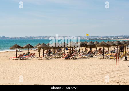 Meia Praia, Alvor, Algrave, Portugal Stockfoto
