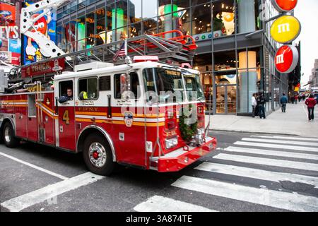 Feuerwehrauto New york Stockfoto