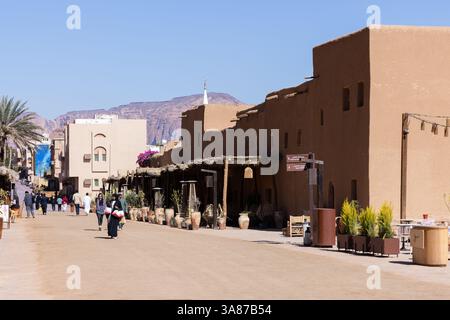 Al Ula, Saudi-Arabien, 12. Februar 2024: Historische Stadt Al Ula in Saudi-Arabien Stockfoto