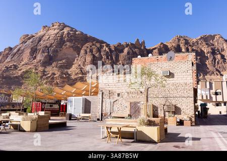 Al Ula, Saudi-Arabien, 12. Februar 2024: Historische Stadt Al Ula in Saudi-Arabien Stockfoto