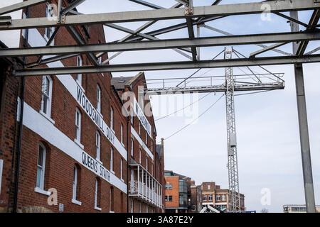 Woodsmil Quay, River Ouse, York, Großbritannien Stockfoto