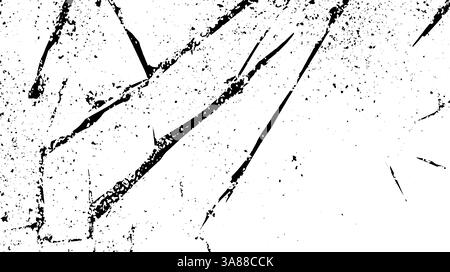 Weißer Grunge-Wand-Textur-Vektor-Hintergrund Mit Farbe Risse Und Kratzer Abstraktes Design Stock Vektor