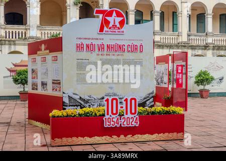 Hanoi, Vietnam, 21. Oktober 2024. Nationalfeier zum 70. Jahrestag des Befreiungstages der Hauptstadt in der Kaiserstadt. Von als Stockfoto