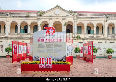 Hanoi, Vietnam, 21. Oktober 2024. Nationalfeier zum 70. Jahrestag des Befreiungstages der Hauptstadt in der Kaiserstadt. Von als Stockfoto