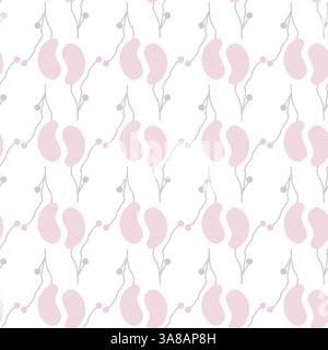 Nahtloses Muster in minimalistischem Stil. Stock Vektor