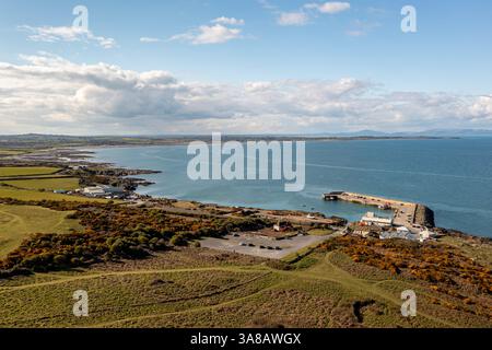 Blick Aus Der Vogelperspektive Über Clogherhead, Oriel Port, Louth Irland Stockfoto