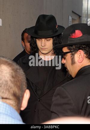 September 2009 – Toronto, ON, USA – 18. September 2009 – Toronto, Ontario, Kanada – Jack White. Pressekonferenz „White Stripes: Under the Great White Northern Lights“ Ankunft im Sutton Place Hotel während des 34. Jährlichen Toronto International Film Festivals. Foto: Brent Perniac/AdMedia (Foto: © Brent Perniac/AdMedia via ZUMA Wire) Stockfoto